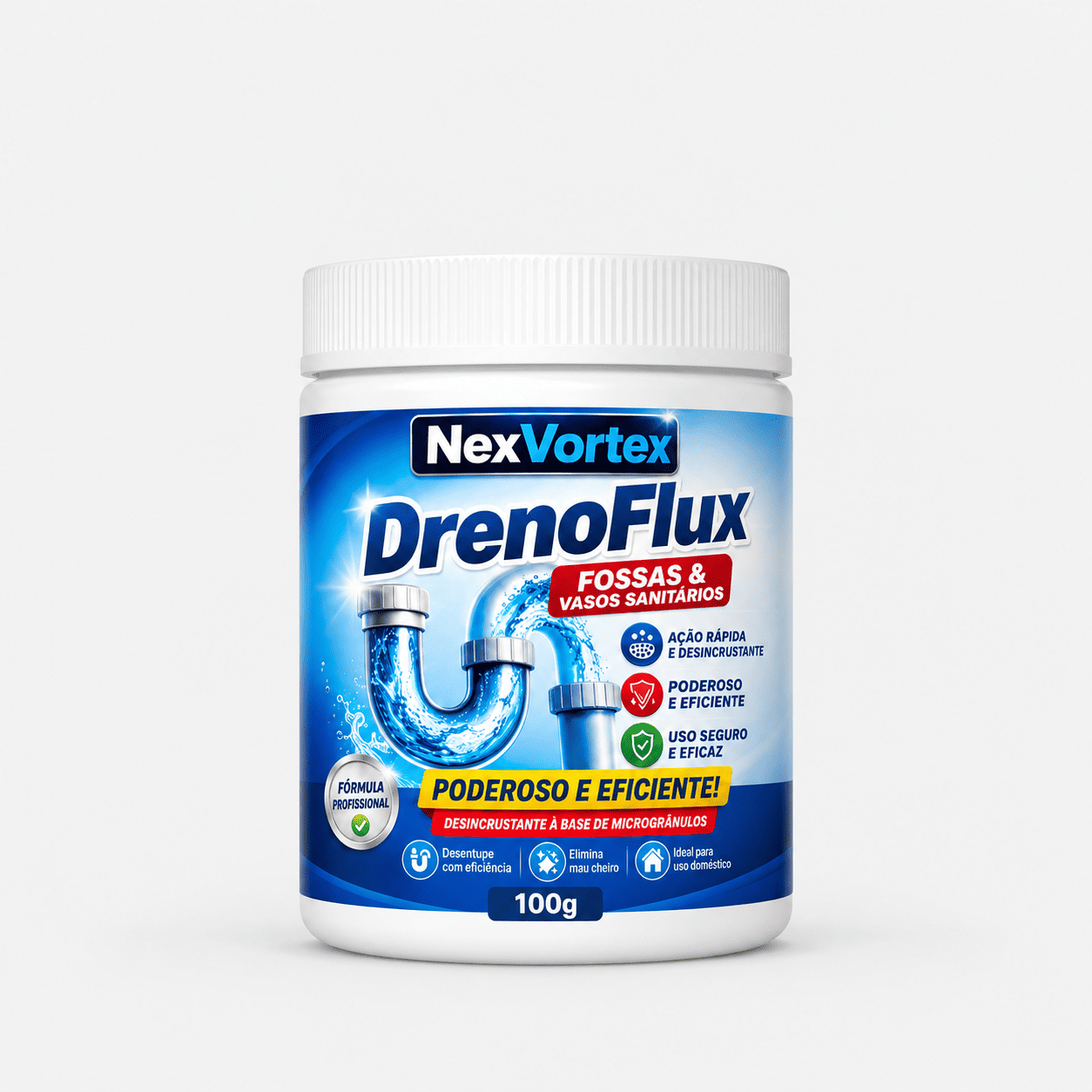DrenoFlux™ - Desentupidor Em Pó