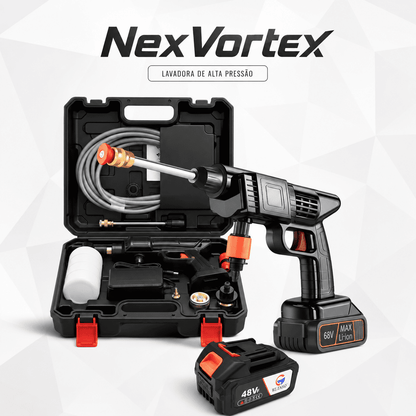 PressãoMax Lavadora Alta Pressão Sem fio - Kit Completo Com Maleta + Bateria