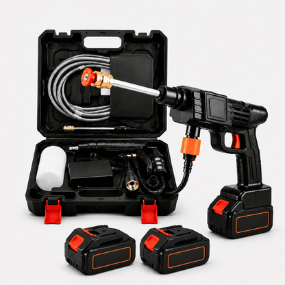 PressãoMax Lavadora Alta Pressão Sem fio - Kit Completo Com Maleta + Bateria