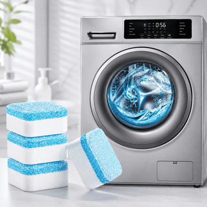 NexClean – Pastilhas Efervescentes para Limpeza Profunda de Máquina de Lavar