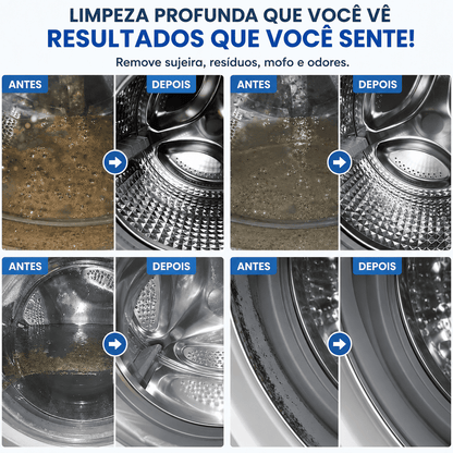 NexClean – Pastilhas Efervescentes para Limpeza Profunda de Máquina de Lavar