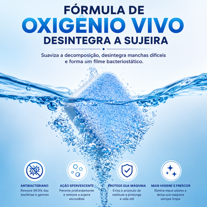 NexClean – Pastilhas Efervescentes para Limpeza Profunda de Máquina de Lavar