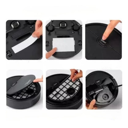 Mini Aspirador de Pó Robô Automático Inteligente Doméstico e Recarregável